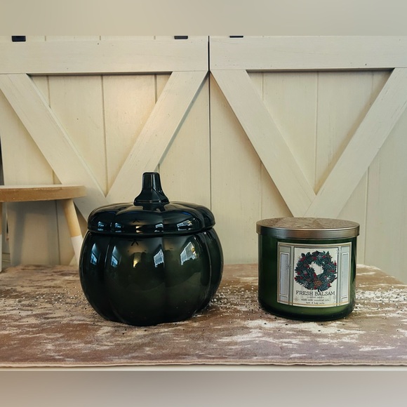 Better Homes and Gardens 3-Wick Pumpkin Jar Candle, Fresh Cut Frasier, 30 oz New - Picture 5 of 10